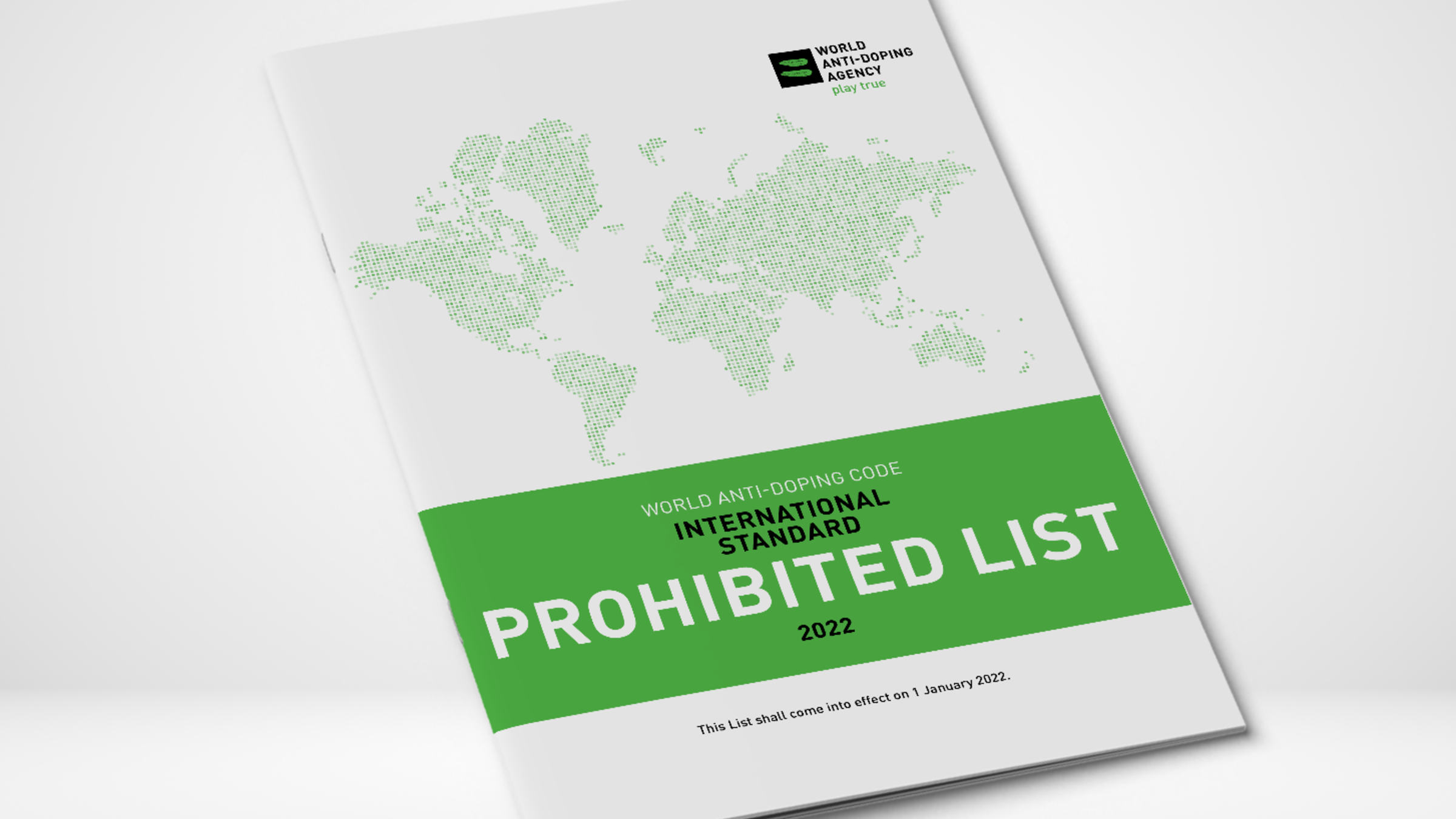 WADA’s 2022 Prohibited List now in force World Anti Doping Agency